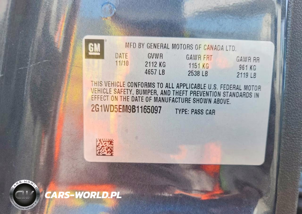 2011 Chevrolet Impala Police VIN:2G1WD5EM9B1165097 - 12