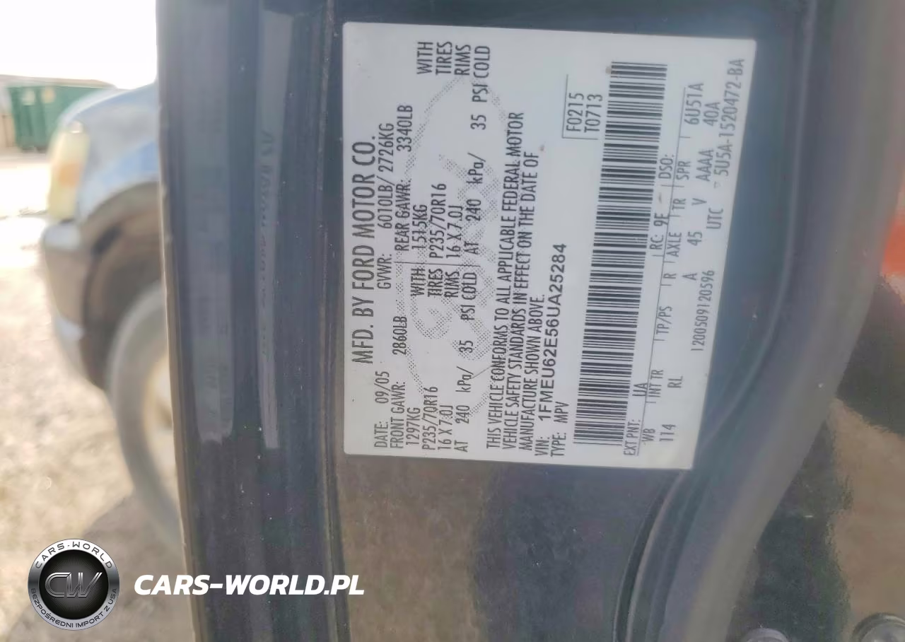 2006 Ford Explorer Xls VIN:1FMEU62E56UA25284 - 13