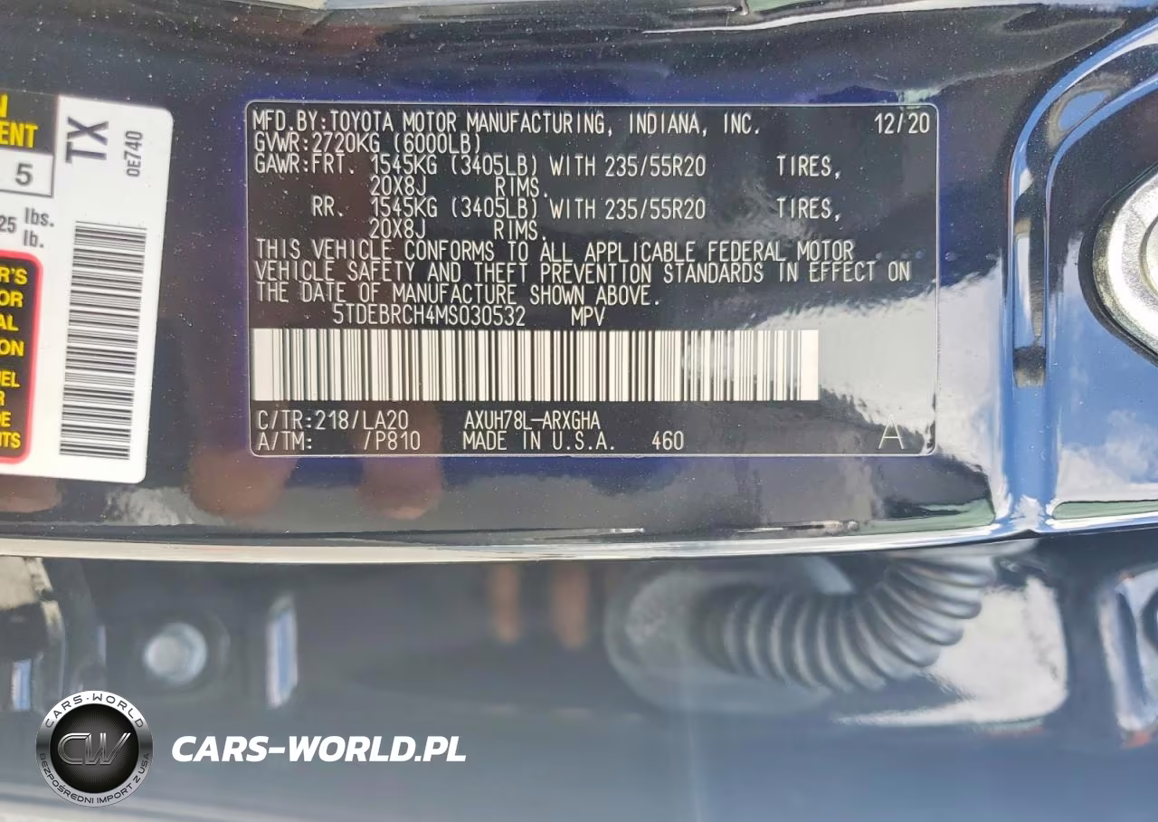 2021 Toyota Highlander Hybrid Platinum VIN:5TDEBRCH4MS030532 - 13