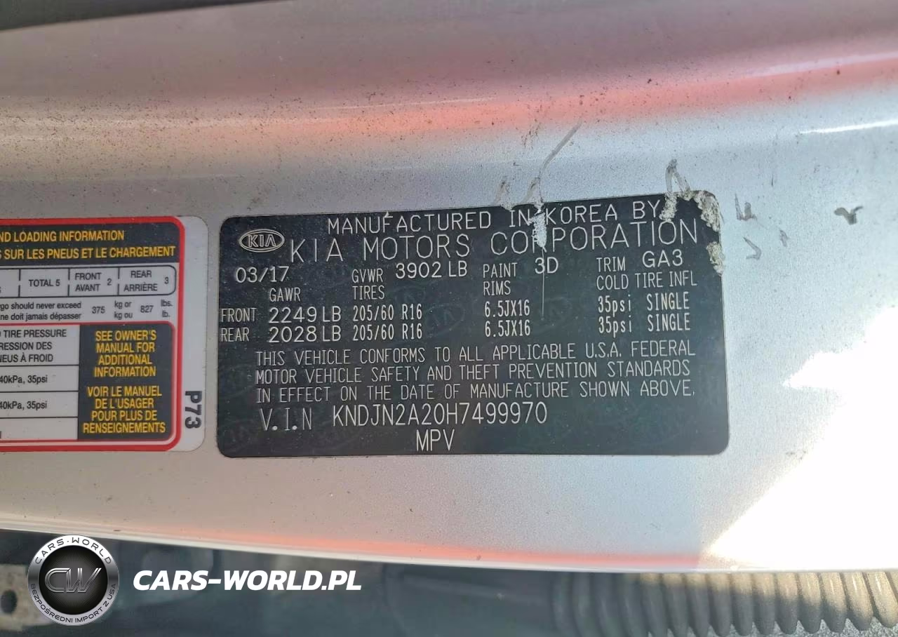 2017 Kia Soul Base VIN:KNDJN2A20H7499970 - 12