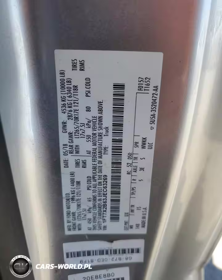 2018 Ford F250 Super Duty VIN:1FT7X2B63JEC63269 - 12