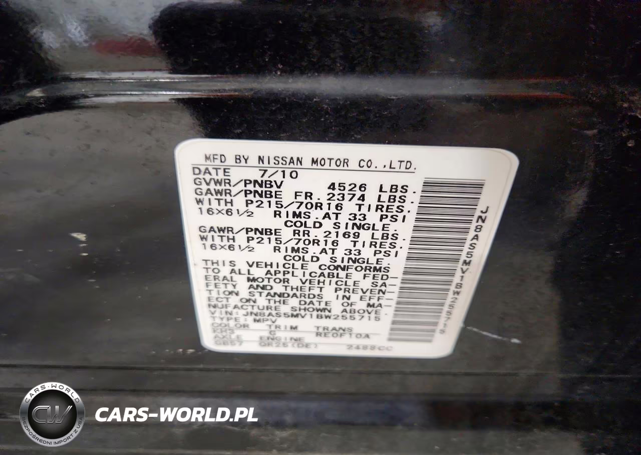 2011 Nissan Rogue S VIN:JN8AS5MV1BW255715 - 13