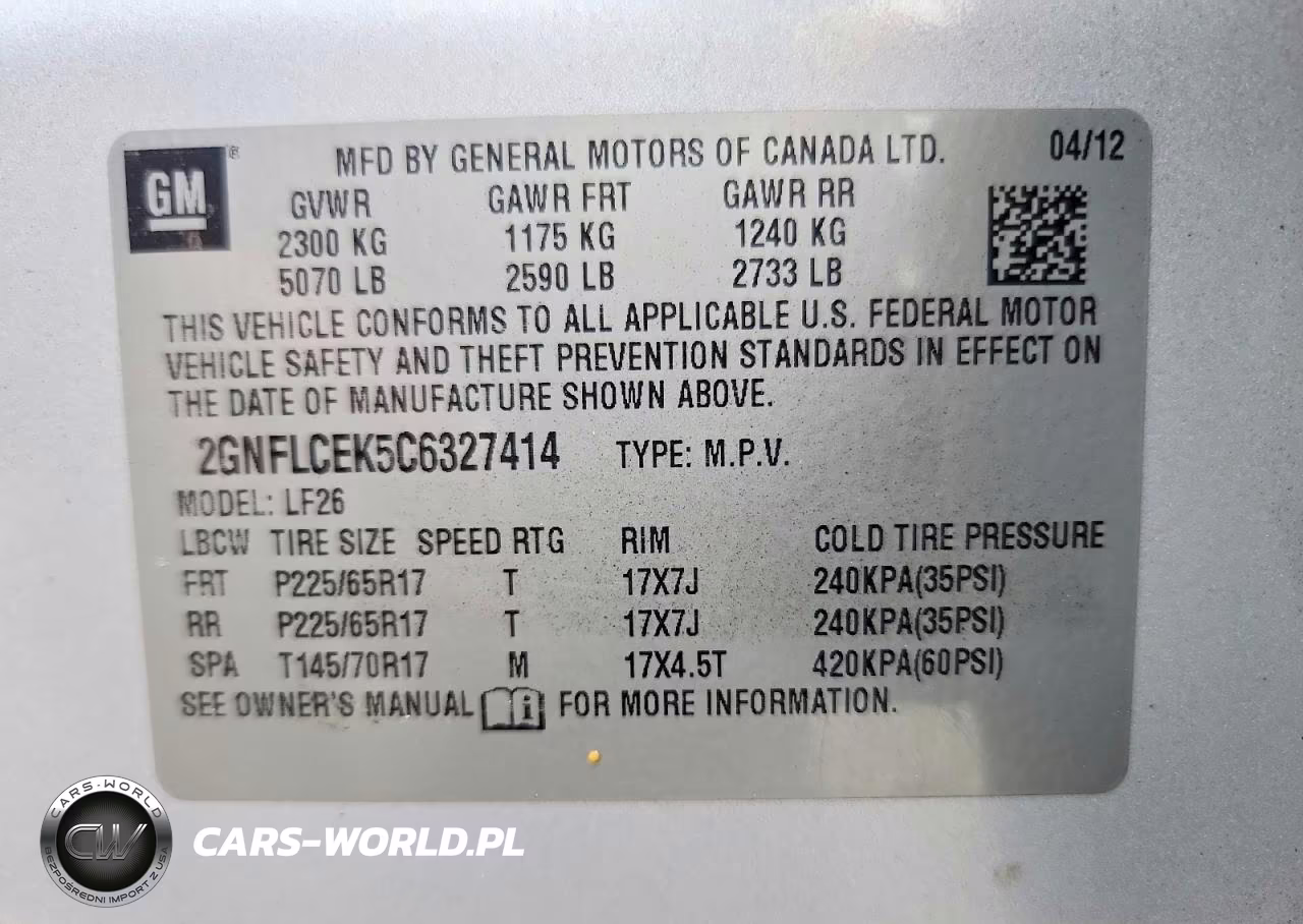 2012 Chevrolet Equinox Ls VIN:2GNFLCEK5C6327414 - 13