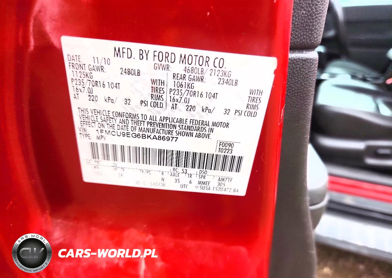 2011 Ford Escape Limited VIN:1FMCU9EG6BKA86977 - 13