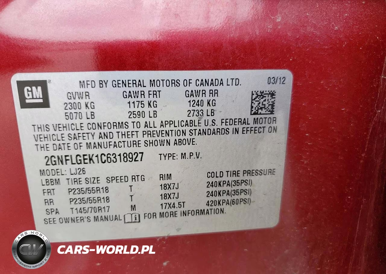 2012 Chevrolet Equinox Ltz VIN:2GNFLGEK1C6318927 - 12