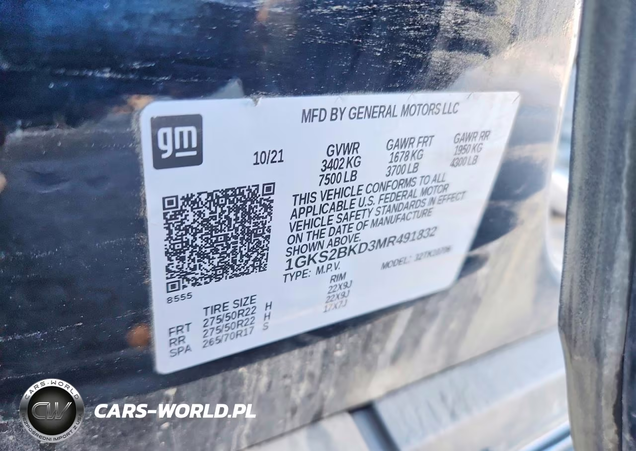 2021 GMC Yukon Slt VIN:1GKS2BKD3MR491832 - 13