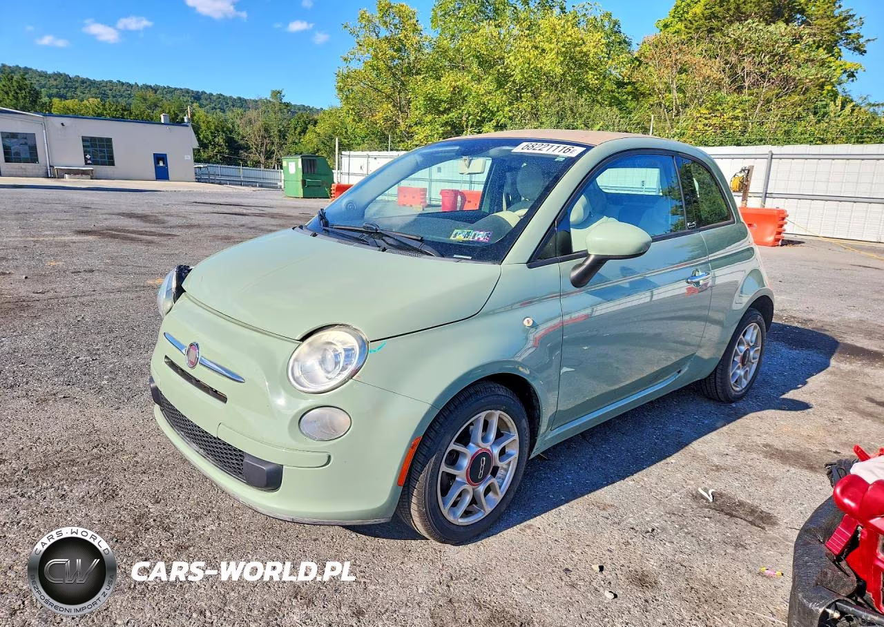 2012 Fiat 500 Pop VIN:3C3CFFDR2CT365394 - 1