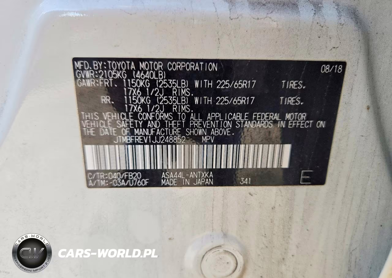 2018 Toyota Rav4 Le VIN:JTMBFREV1JJ248852 - 13