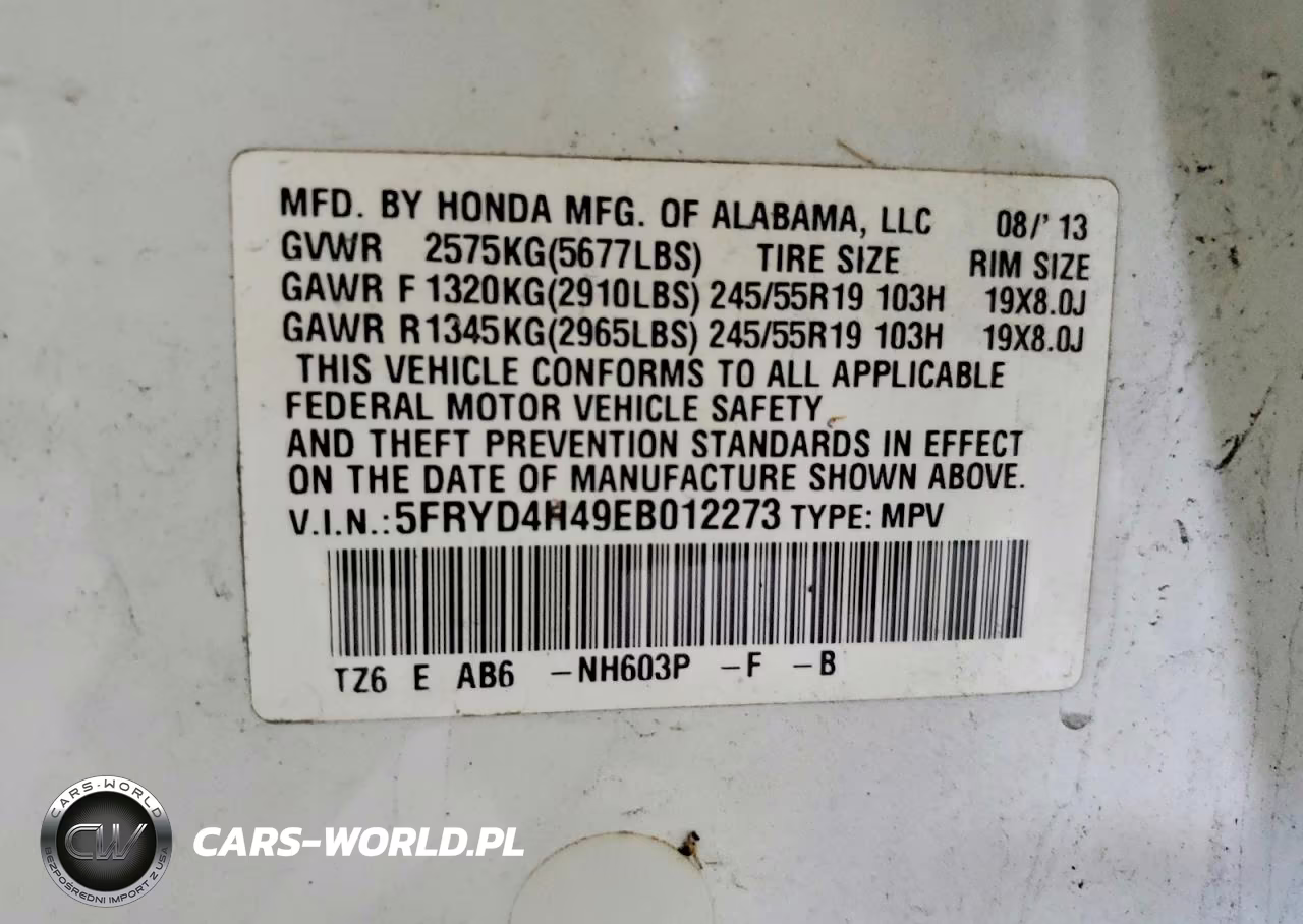 2014 Acura Mdx Technology VIN:5FRYD4H49EB012273 - 14