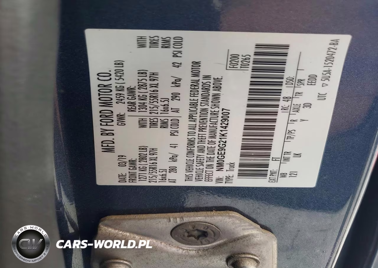 2019 Ford Transit Connect Titanium VIN:NM0GE9G21K1429007 - 13