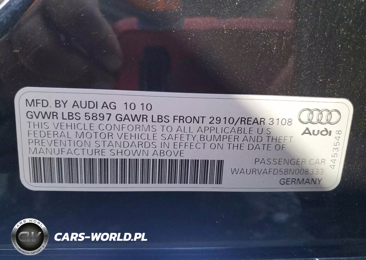 2011 Audi A8 L Quattro VIN:WAURVAFD5BN008333 - 13