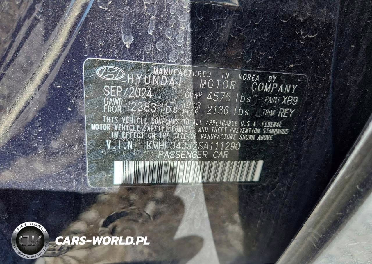 2025 Hyundai Sonata Hybrid Sel VIN:KMHL34JJ2SA111290 - 12