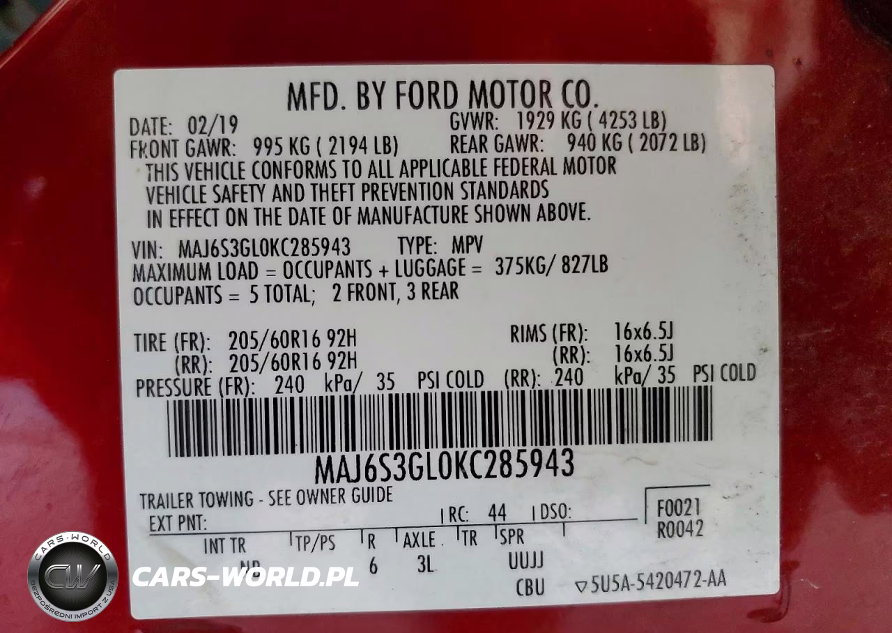 2019 Ford Ecosport Se VIN:MAJ6S3GL0KC285943 - 13