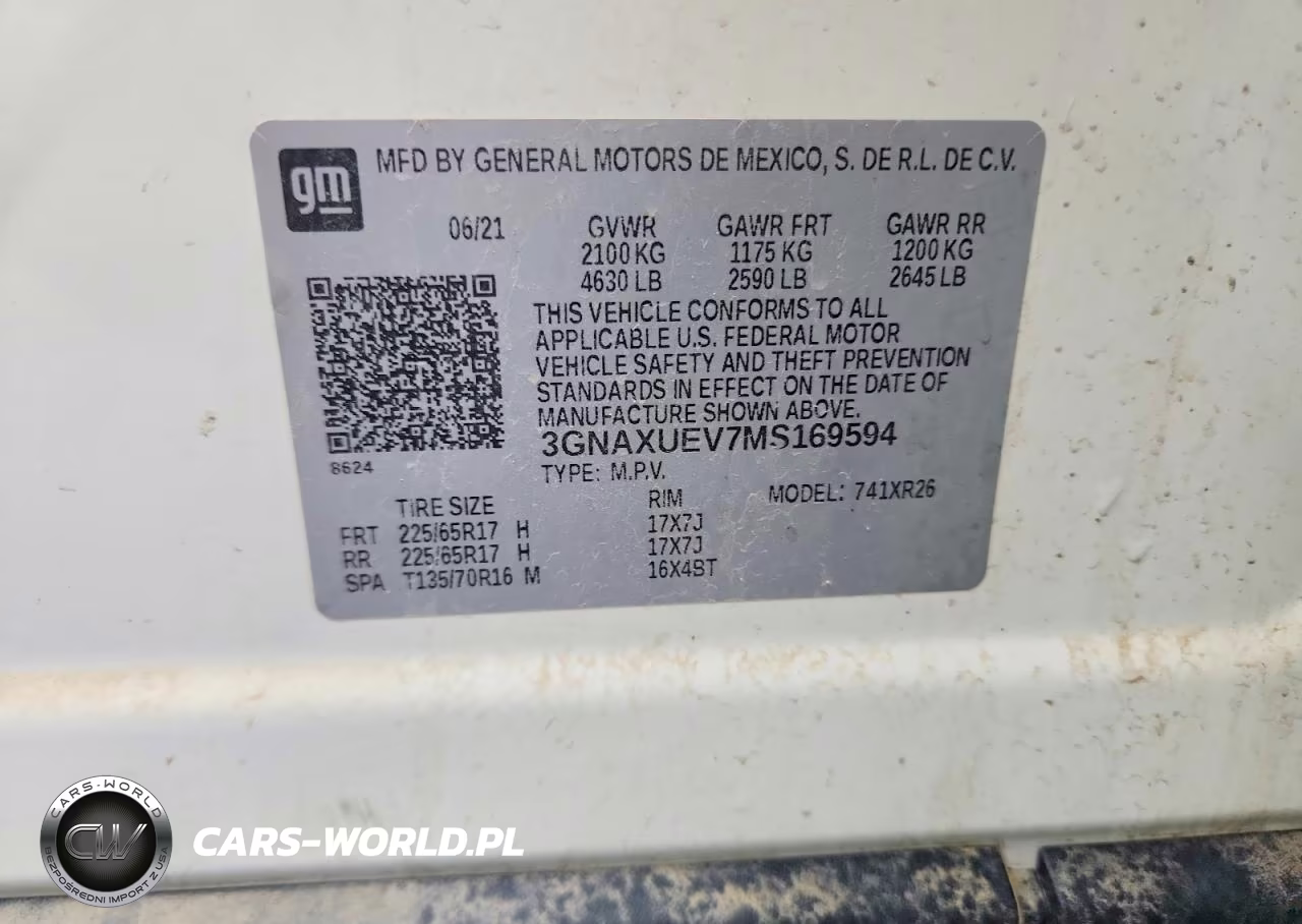 2021 Chevrolet Equinox Lt VIN:3GNAXUEV7MS169594 - 13