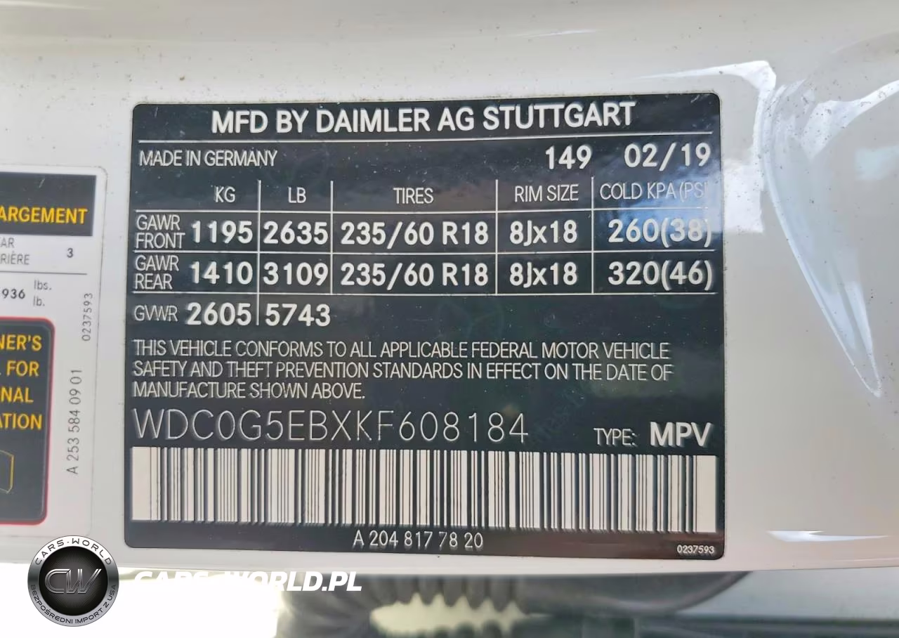 2019 Mercedes-Benz Glc 350E VIN:WDC0G5EBXKF608184 - 13