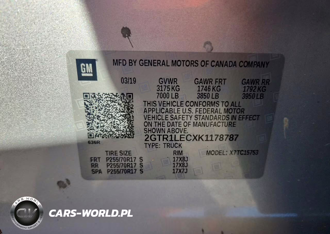 2019 GMC Sierra Limited C1500 VIN:2GTR1LECXK1178787 - 12