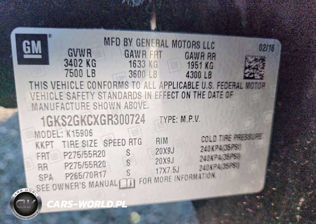 2016 GMC Yukon VIN:1GKS2GKCXGR300724 - 13