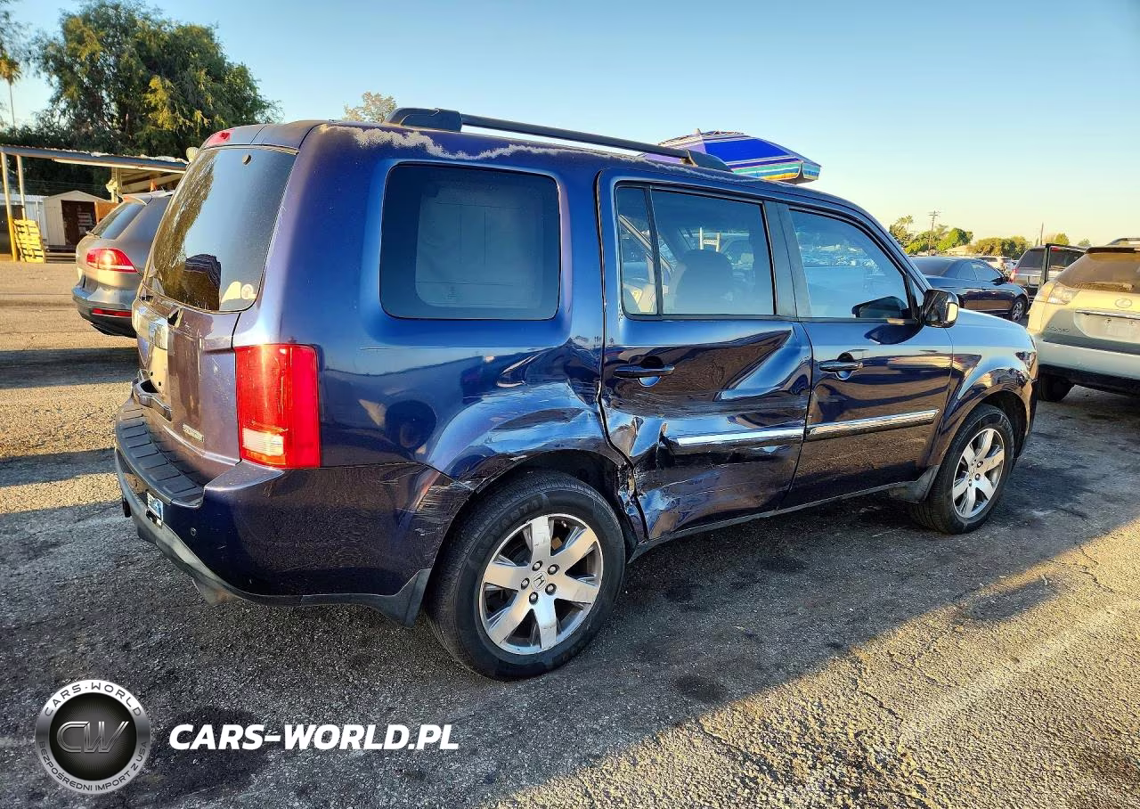 2014 Honda Pilot Touring VIN:5FNYF3H99EB010315 - 3