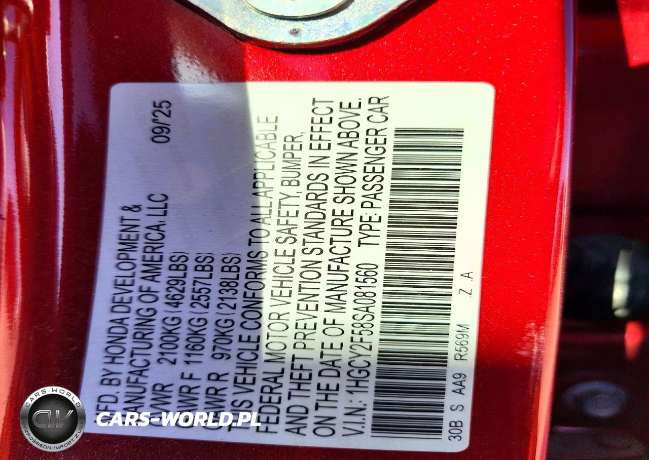 2025 Honda Accord Hybrid Sport VIN:1HGCY2F58SA081560 - 12