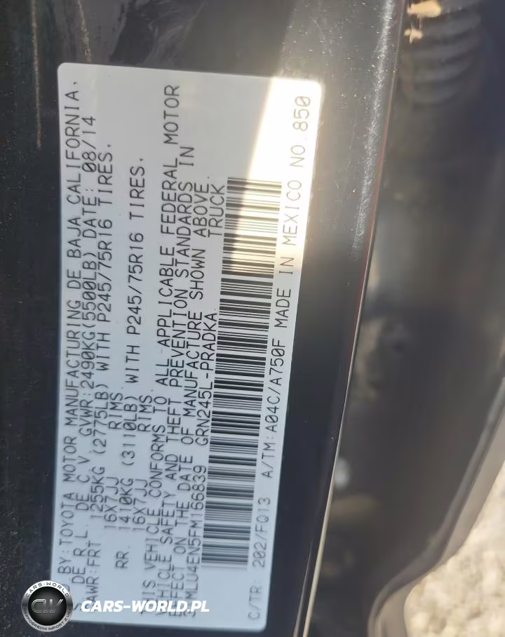 2015 Toyota Tacoma V6 VIN:3TMLU4EN5FM166839 - 13