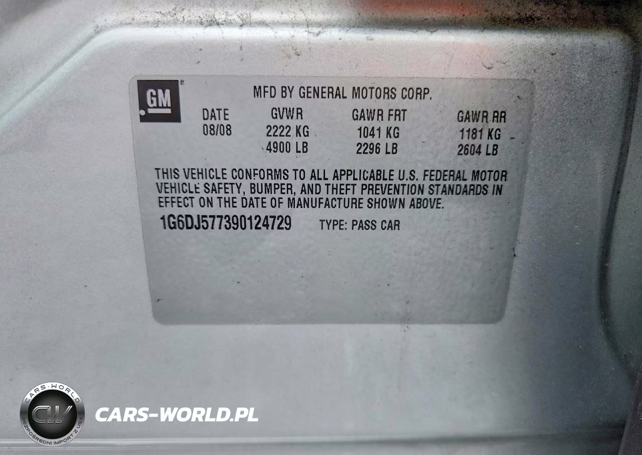 2009 Cadillac Cts VIN:1G6DJ577390124729 - 12