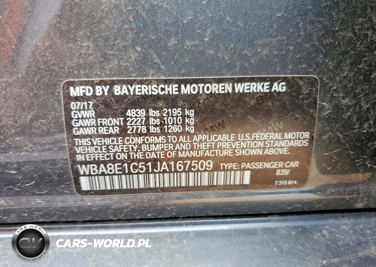 2018 BMW 330E VIN:WBA8E1C51JA167509 - 12