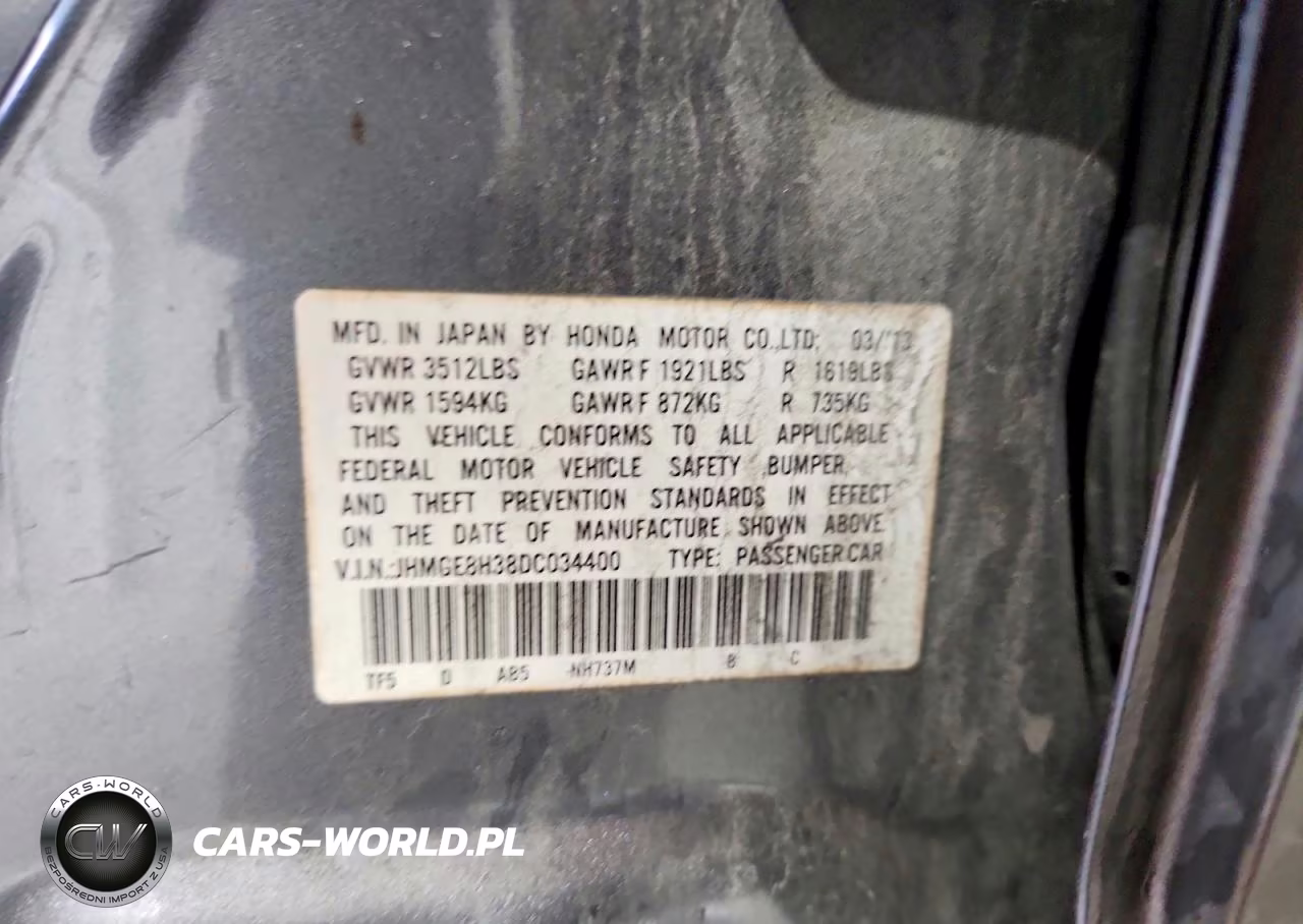 2013 Honda Fit VIN:JHMGE8H38DC034400 - 13