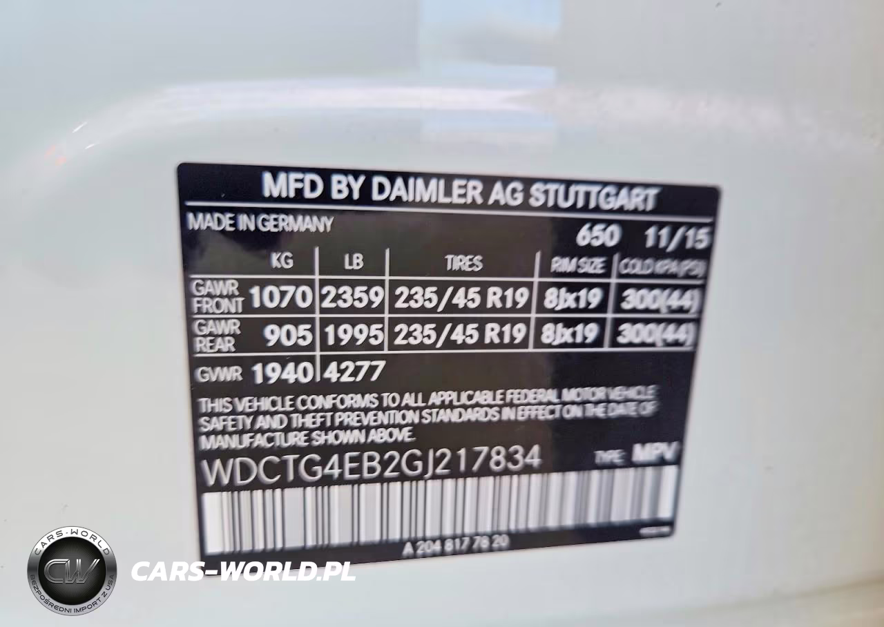 2016 Mercedes-Benz Gla 250 VIN:WDCTG4EB2GJ217834 - 14