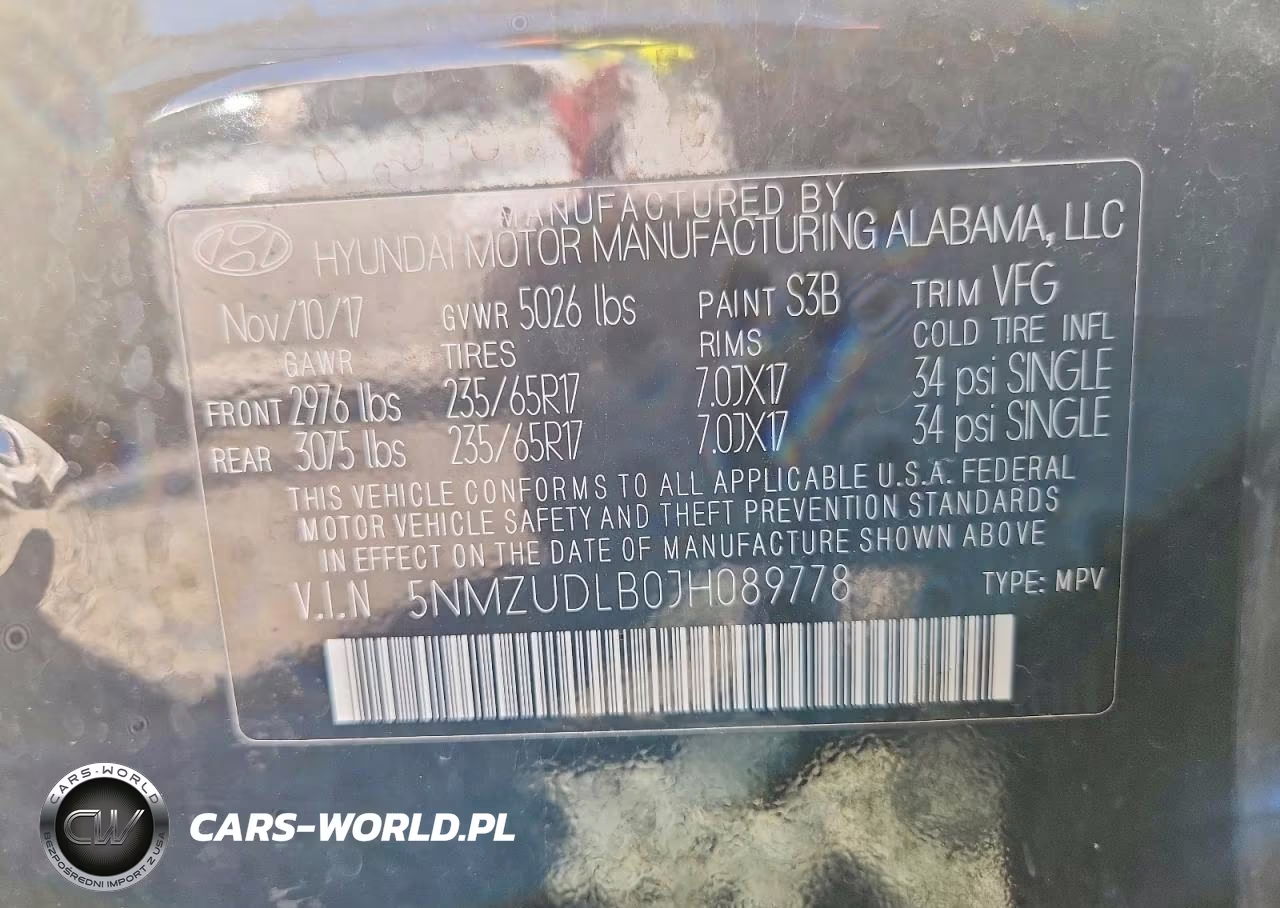 2018 Hyundai Santa Fe Sport 2.4L VIN:5NMZUDLB0JH089778 - 13