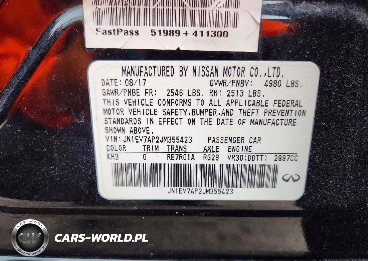 2018 Infiniti Q50 3.0T Sport VIN:JN1EV7AP2JM355423 - 12