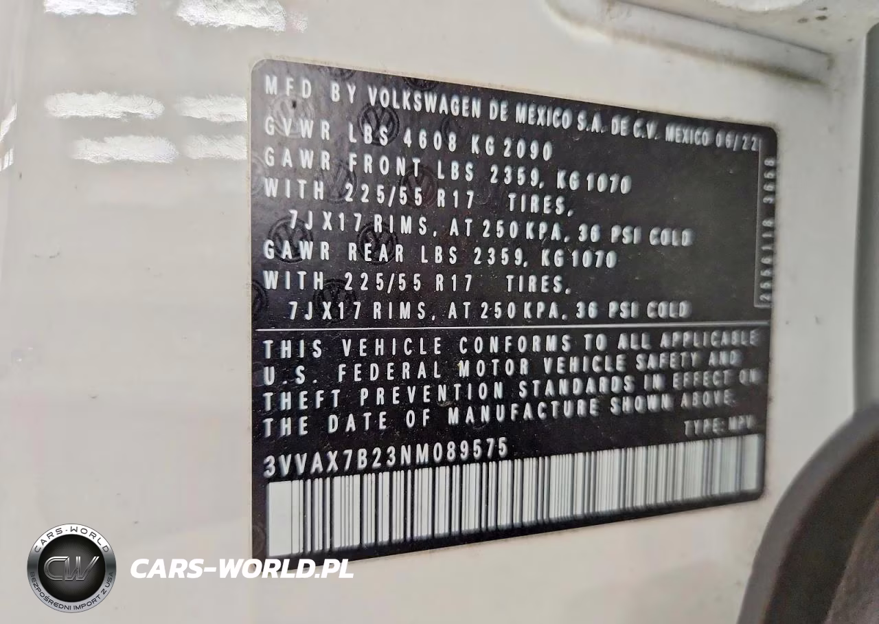 2022 Volkswagen Taos S VIN:3VVAX7B23NM089575 - 12