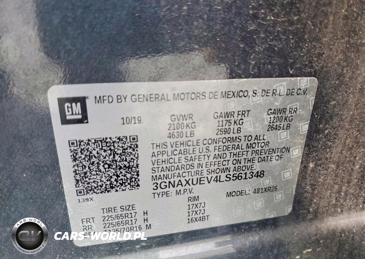 2020 Chevrolet Equinox Lt VIN:3GNAXUEV4LS561348 - 13
