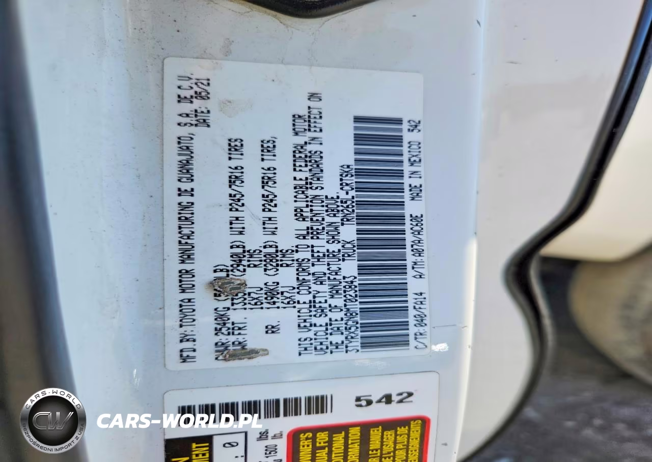 2021 Toyota Tacoma Sr VIN:3TYRX5GN8MT023843 - 12