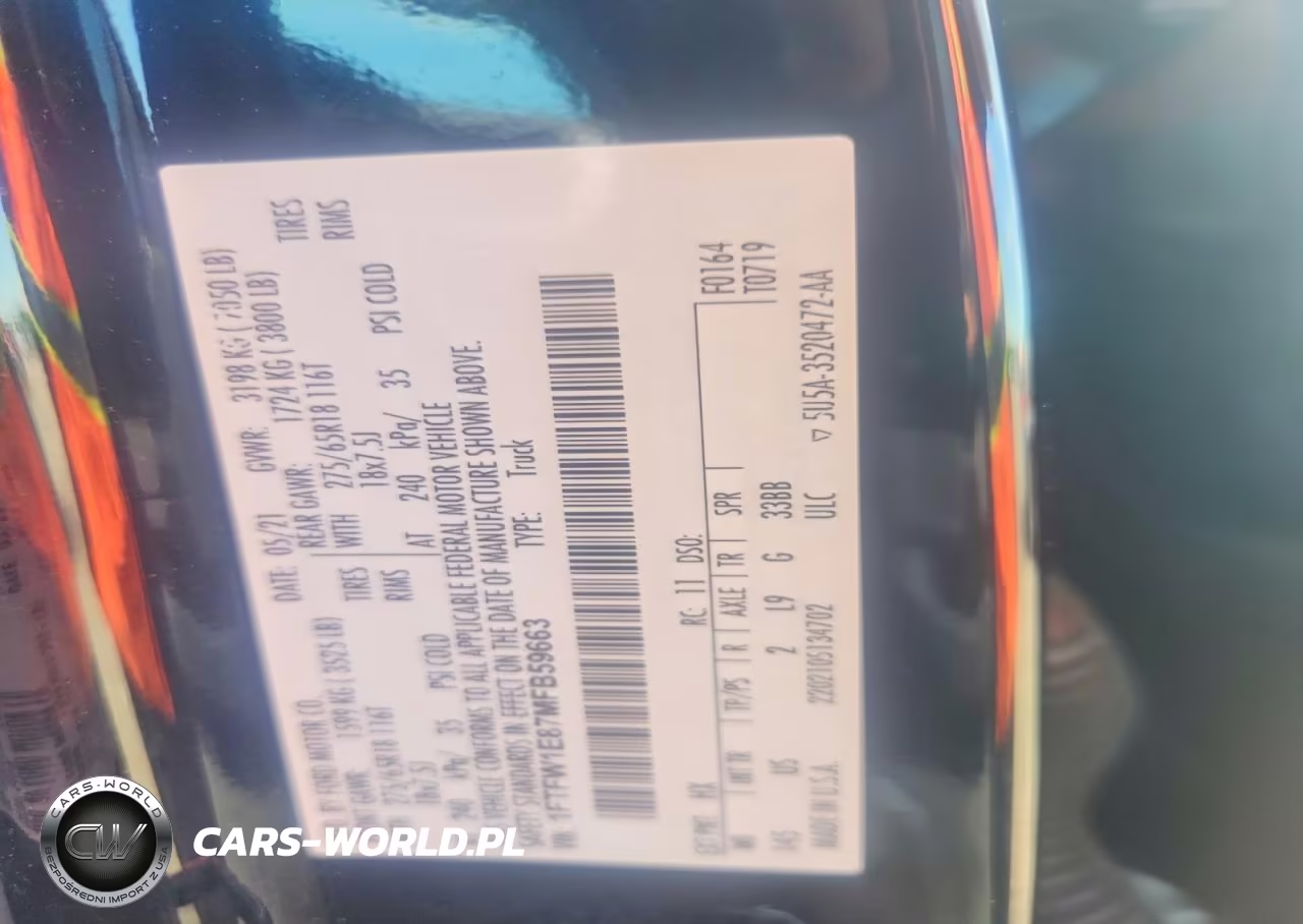 2021 Ford F150 Supercrew VIN:1FTFW1E87MFB59663 - 12