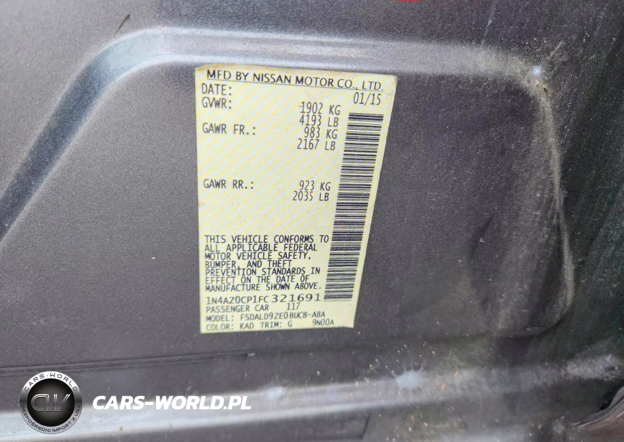 2015 Nissan Leaf Sv VIN:1N4AZ0CP1FC321691 - 13