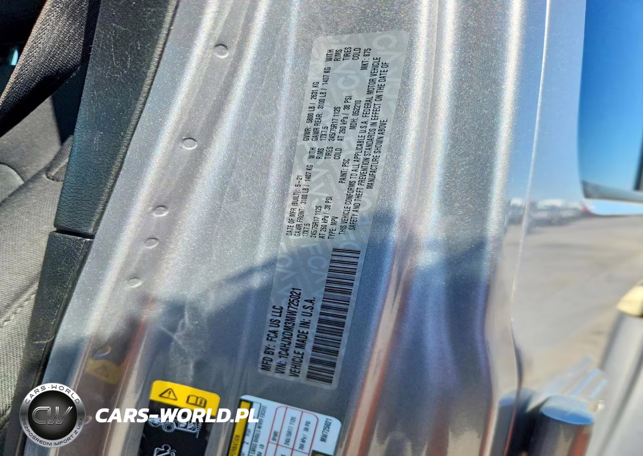 2021 Jeep Wrangler Unlimited Sport VIN:1C4HJXDM3MW725021 - 12