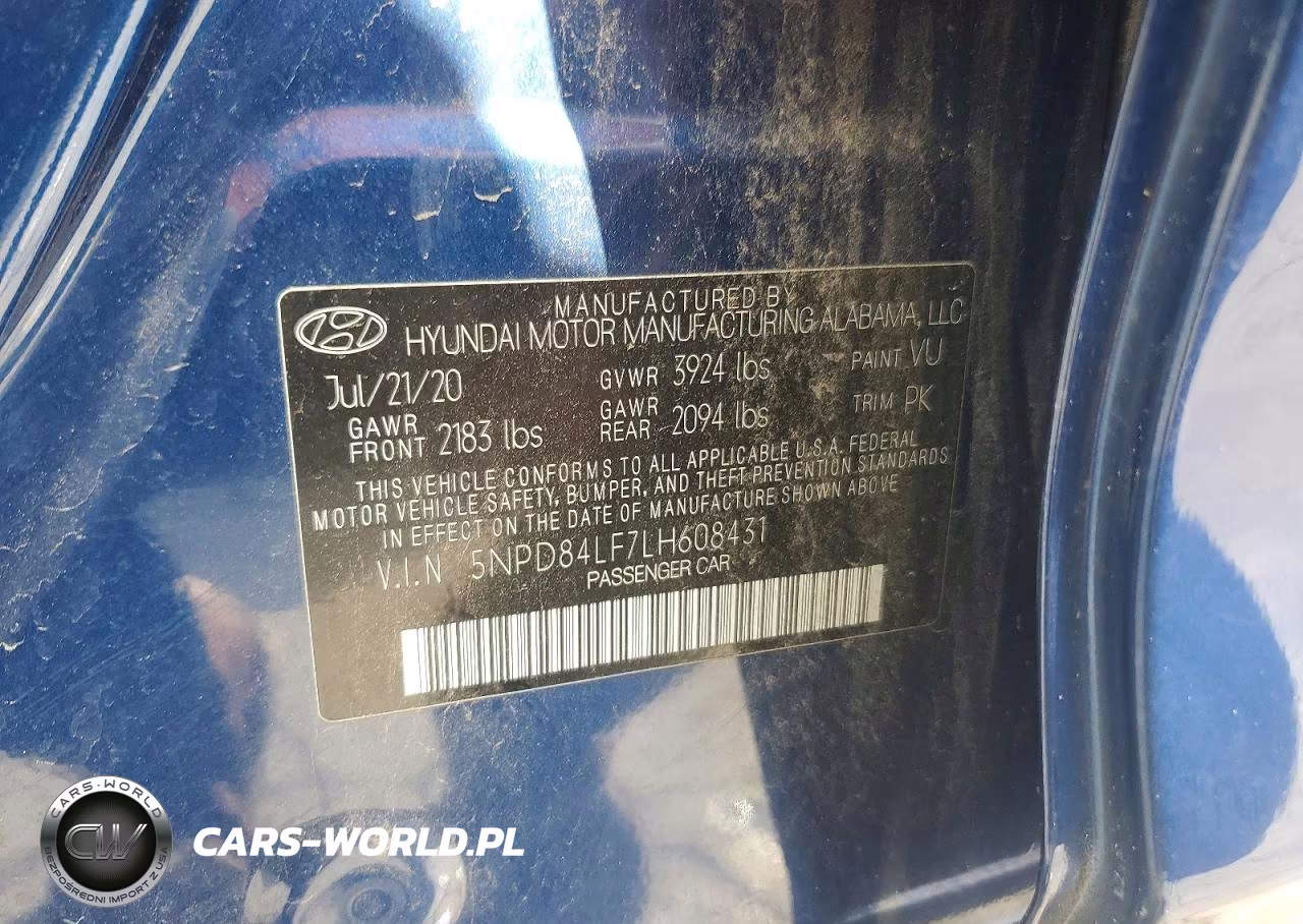 2020 Hyundai Elantra Limited VIN:5NPD84LF7LH608431 - 13