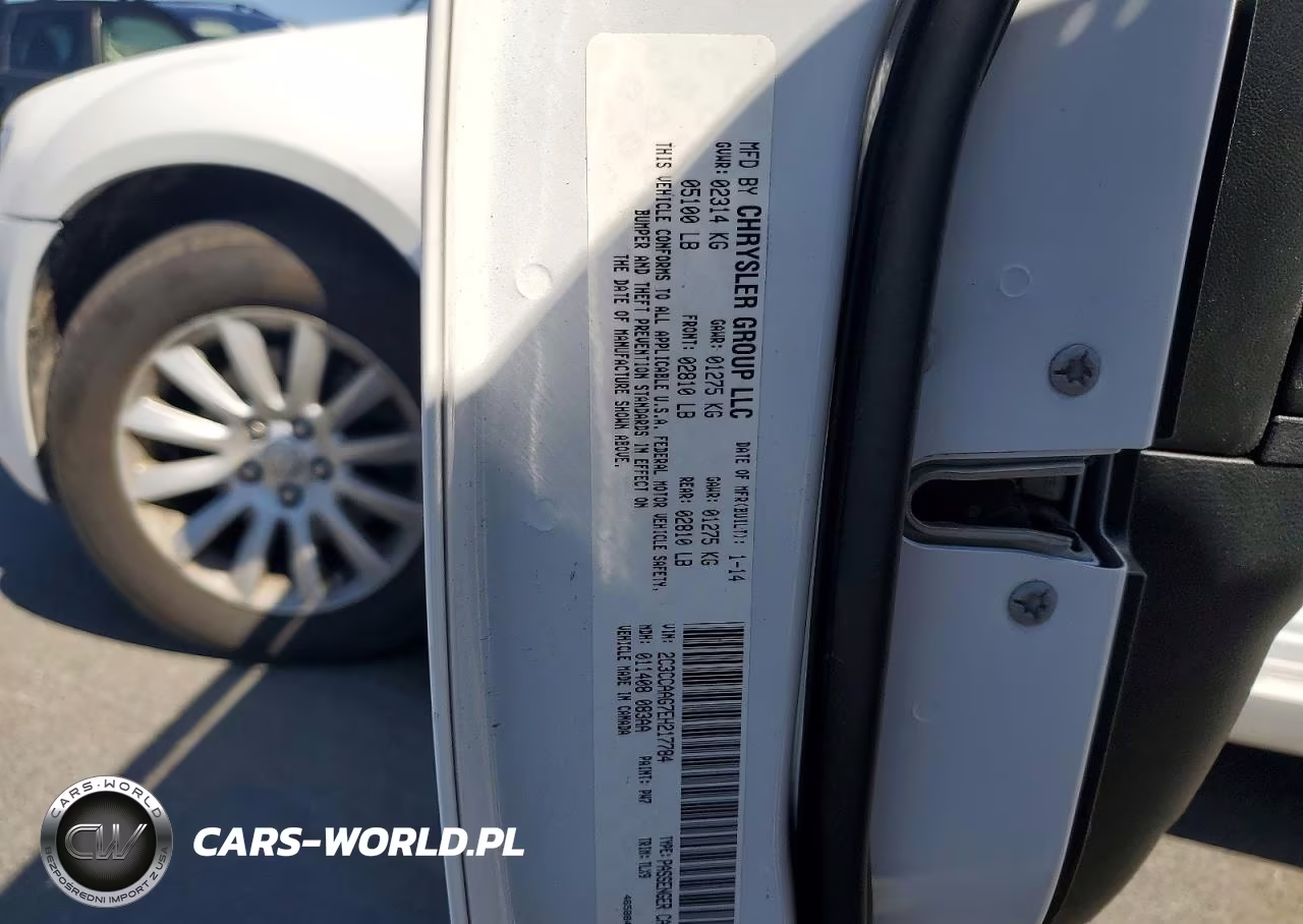2014 Chrysler 300 VIN:2C3CCAAG7EH217784 - 12