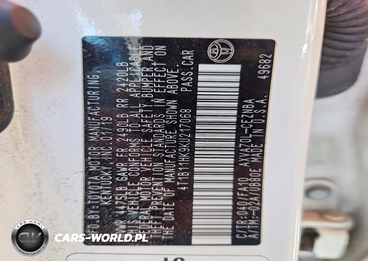 2019 Toyota Camry Le VIN:4T1B11HK9KU217068 - 13