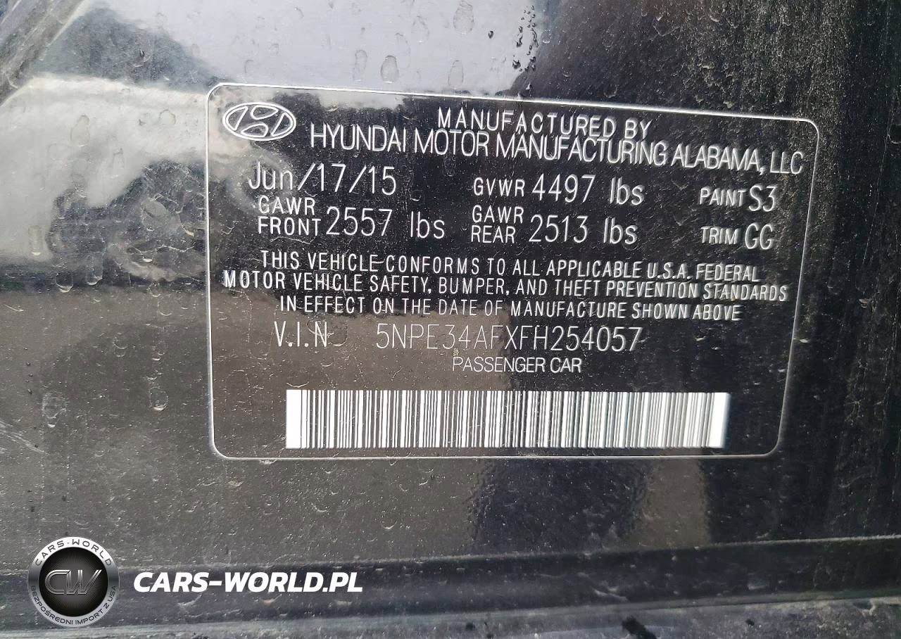 2015 Hyundai Sonata Sport VIN:5NPE34AFXFH254057 - 12