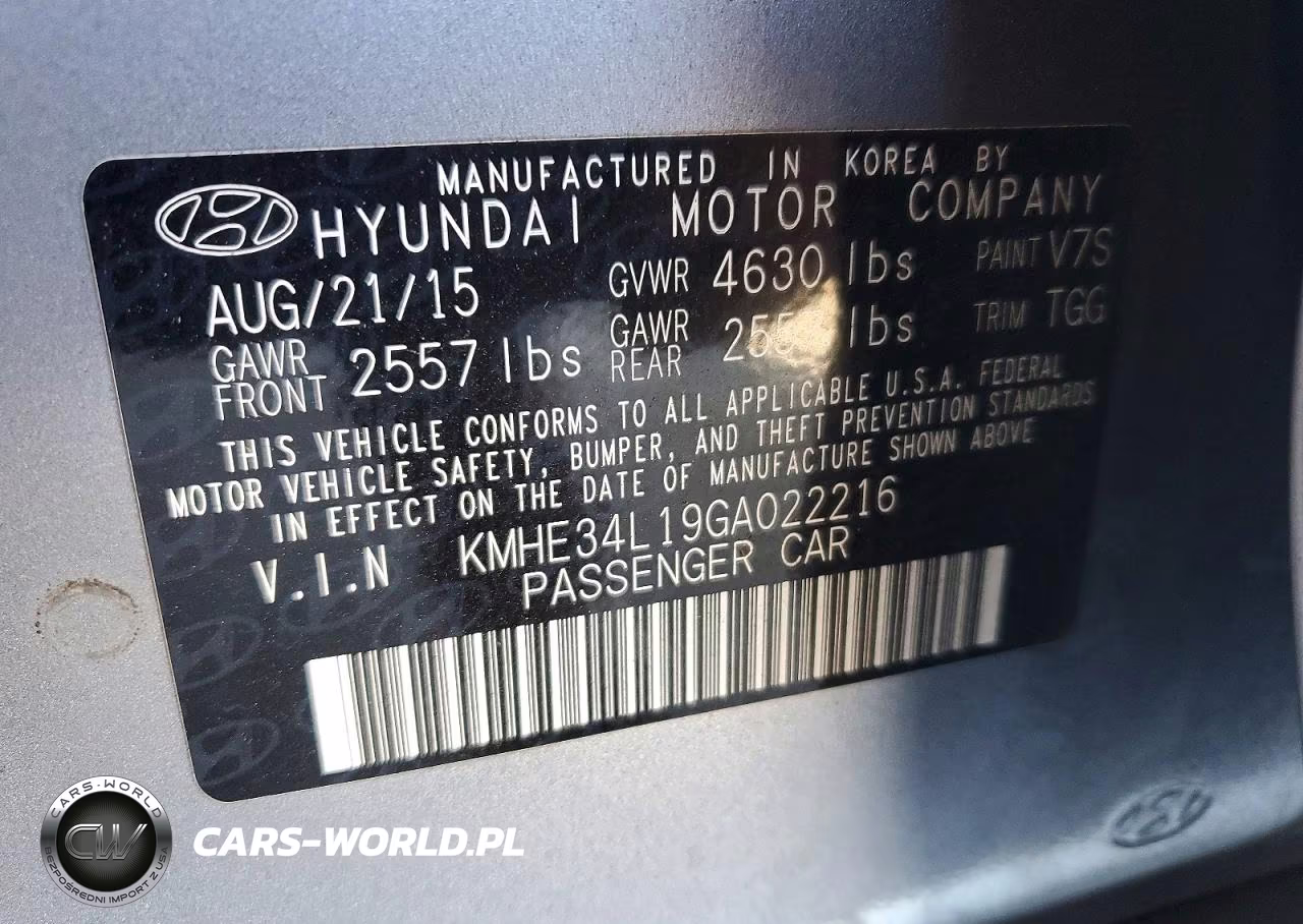 2016 Hyundai Sonata Hybrid Limited VIN:KMHE34L19GA022216 - 12