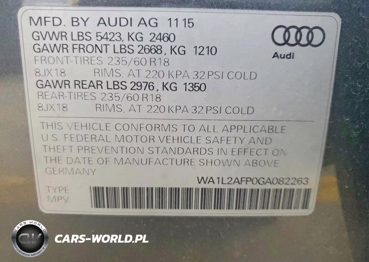 2016 Audi Q5 Premium Plus VIN:WA1L2AFP0GA082263 - 13