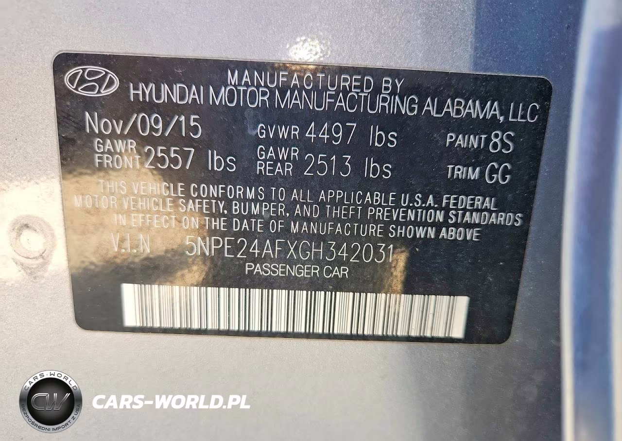 2016 Hyundai Sonata Se VIN:5NPE24AFXGH342031 - 13