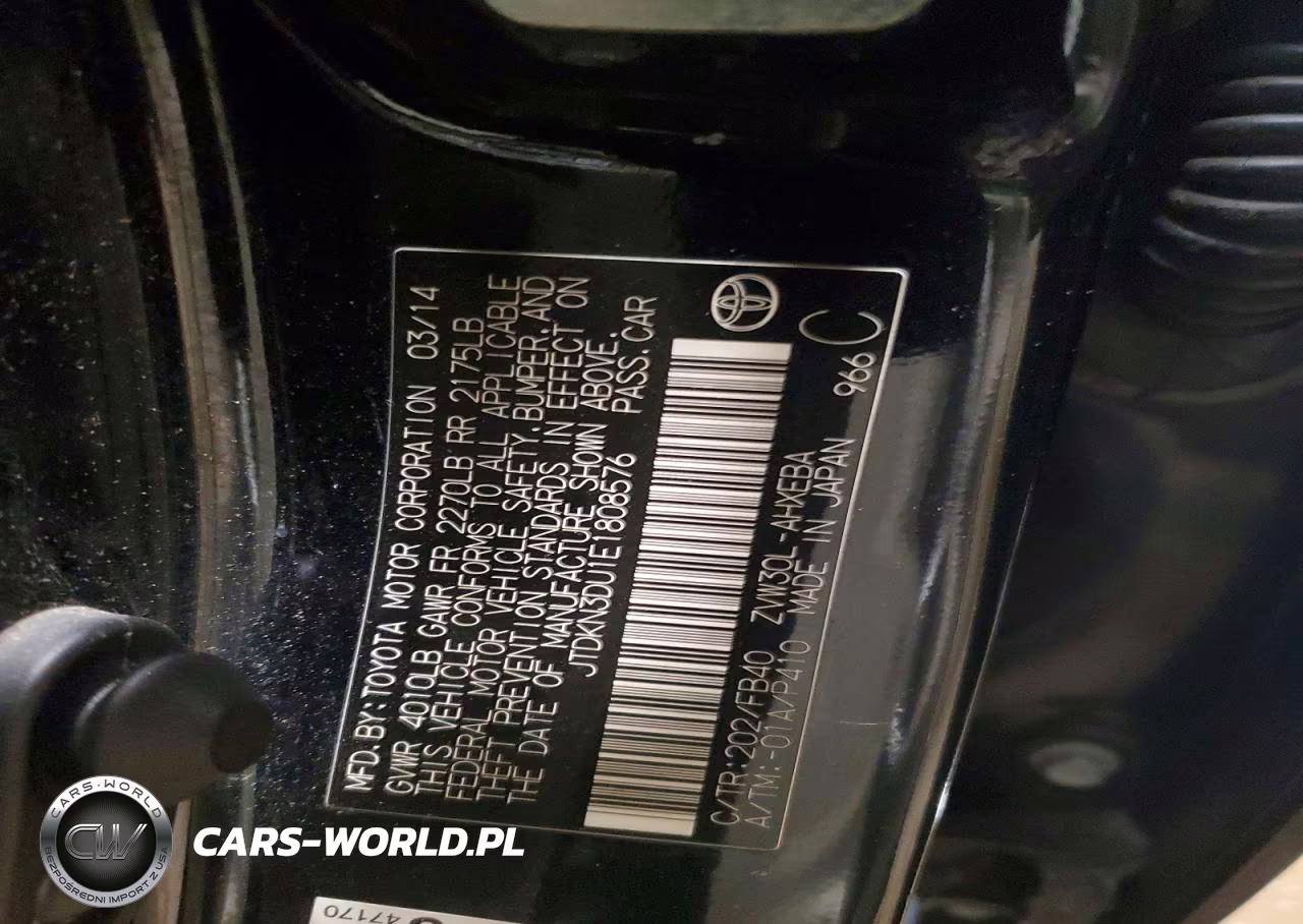 2014 Toyota Prius Two VIN:JTDKN3DU1E1808576 - 13