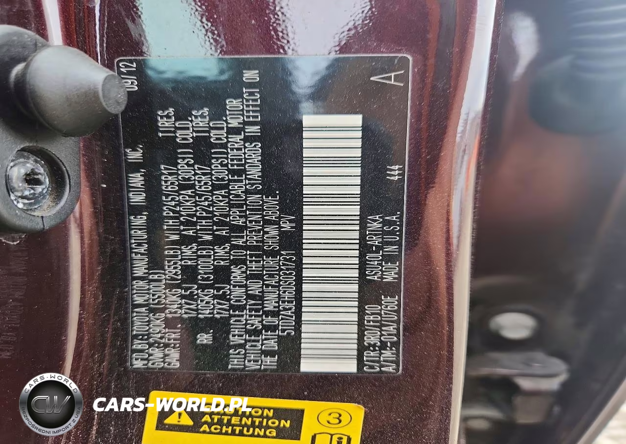 2013 Toyota Highlander Base VIN:5TDZA3EH6DS031731 - 13