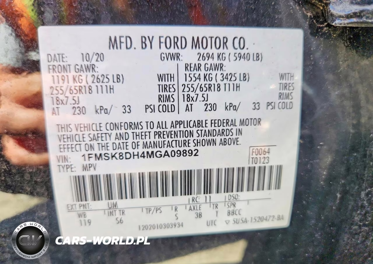 2021 Ford Explorer Xlt VIN:1FMSK8DH4MGA09892 - 13