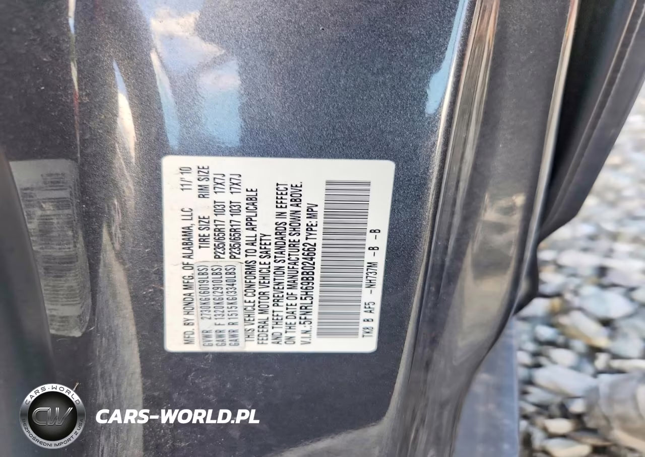 2011 Honda Odyssey Exl VIN:5FNRL5H69BB024662 - 14