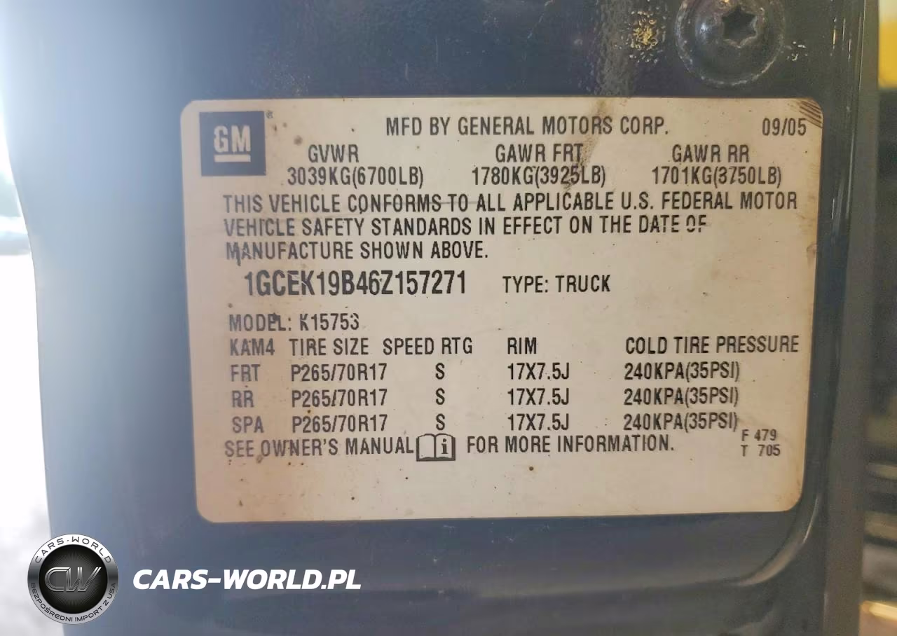 2006 Chevrolet Silverado K1500 VIN:1GCEK19B46Z157271 - 12