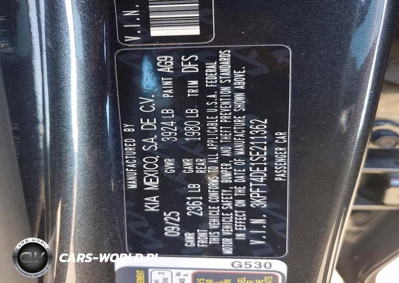 2025 Kia K4 Lx VIN:3KPFT4DE1SE211362 - 12