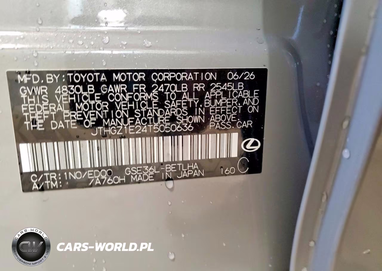 2026 Lexus Is 350 F Sport VIN:JTHGZ1E24T5050636 - 12